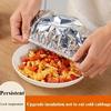 Reusable Aluminum Foil Lid, Tabletop Cover, Kitchen Preservation Wrap, Keeps Warm Fresh Pest-Resistant & Dustproof, Heatretentive Material
