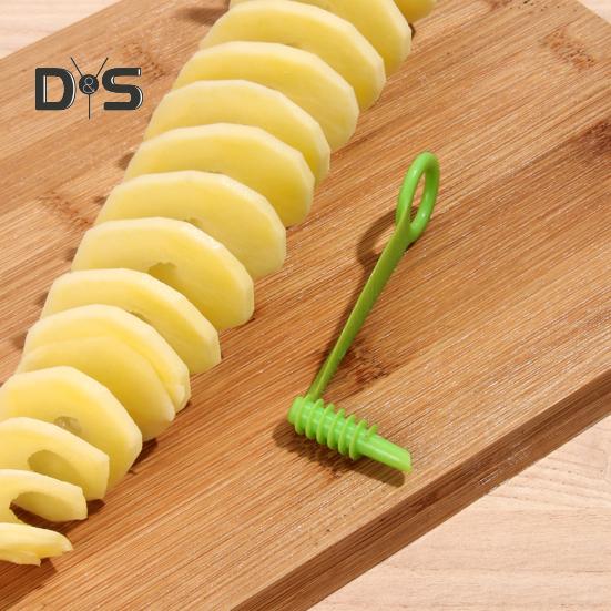 Espiralizador de Verduras de Acero Inoxidable Cortador Rotatorio de 360 Grados para Pepino Zanahoria Patata Libre de BPA Mango Ergonómico y Cuchillas Afiladas Tornillo Manual