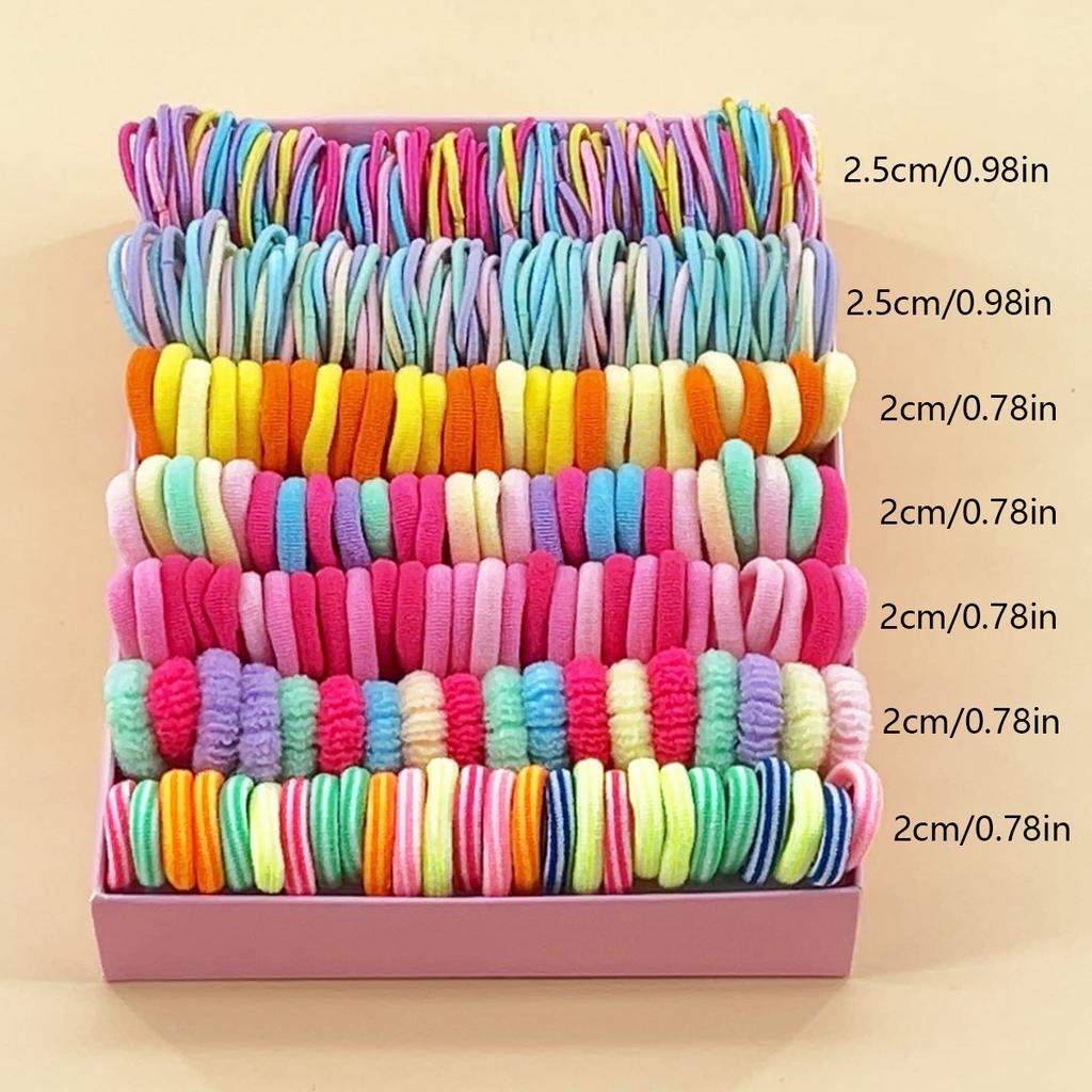 Children's Elastic Band Hair Clip Combination Set, Baby Hair Circle, Girl's Edge Clip Hair Accessory, Baby Princess Hair Rope.