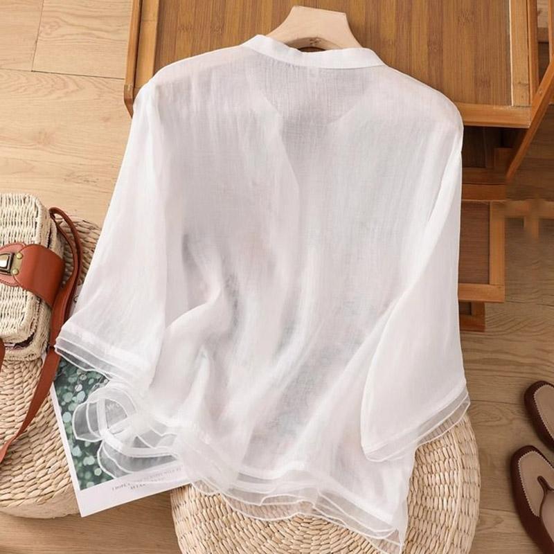 T-shirt for Women Summer Cotton T-shirt Soft Loose Printed Casual Comfortable Pullover T-shirt Top