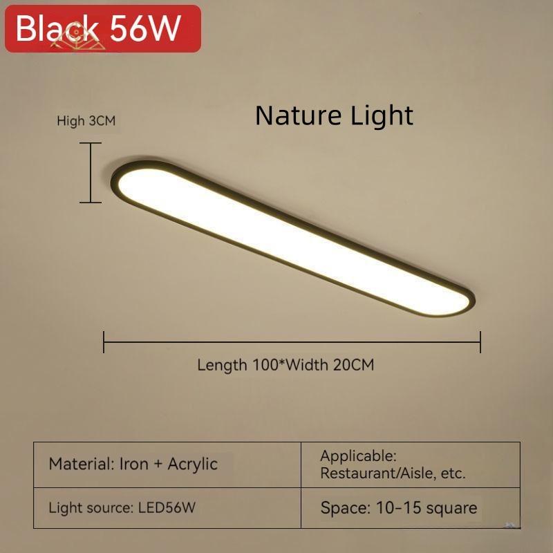 Household LED Ceiling Light Modern Minimalist Strip Cloakroom Aisle Balcony Light Corridor Hallway Nordic Master Bedroom Lights