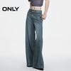 Only Vintage-Jeans für Damen, gewaschen, hochgeschnitten, weites Bein