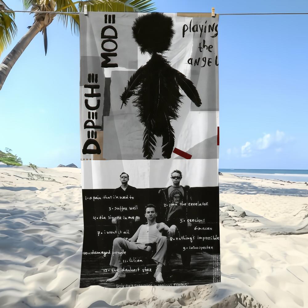 Towel Beach Blanket Thin Towels Depeche Albums Mode Lightweight Travel Camping Pool
