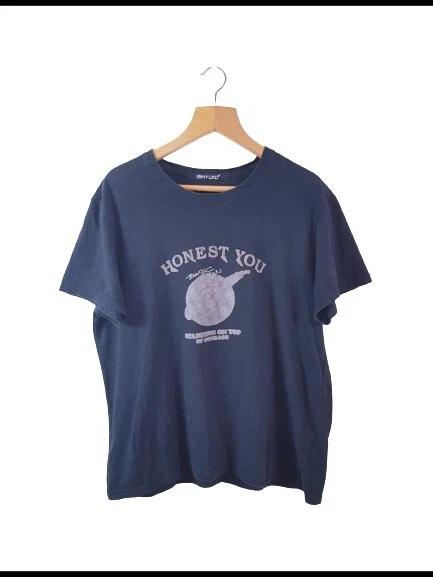 

Binyuxd Mens Black Round Neck Basic T shirt Size Medium M/L ( Honest You ) 4XL