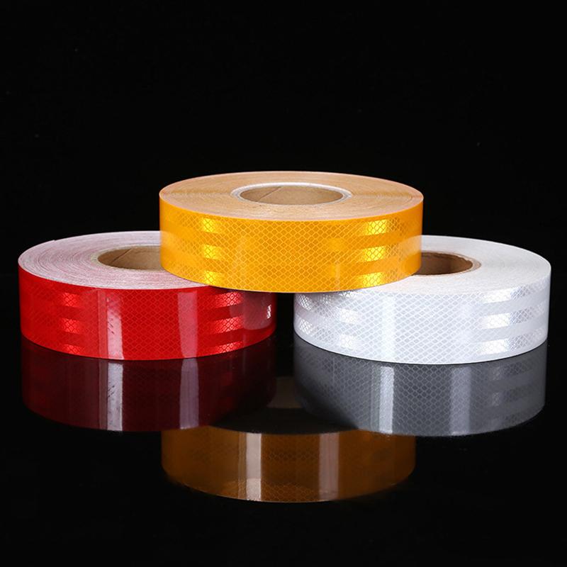 High Intensity Reflective Adhesive Tape 5Cm*10M Diamond Grade Red White Yellow Waterproof Car Stickers Reflectors Strip For Truc