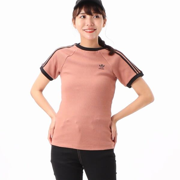 

adidas Originals Три полоски Слим Короткий рукав 30 Коричневый [adidas Originals] Футболка J/L