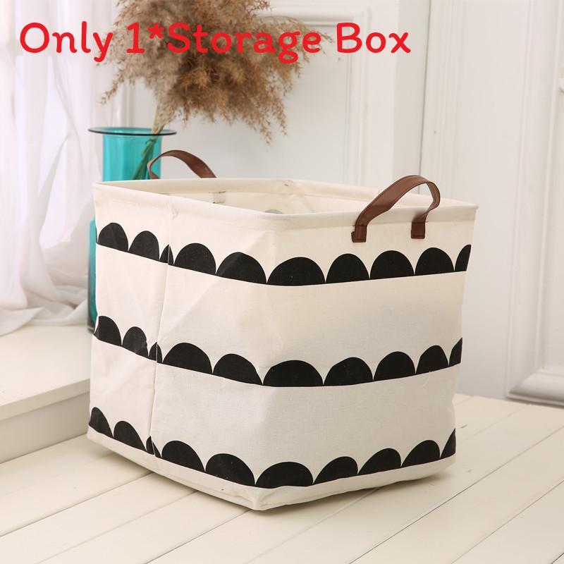 Nordic Fabric Storage Bin With Foldable Design For Home Organization And Toy Storage
