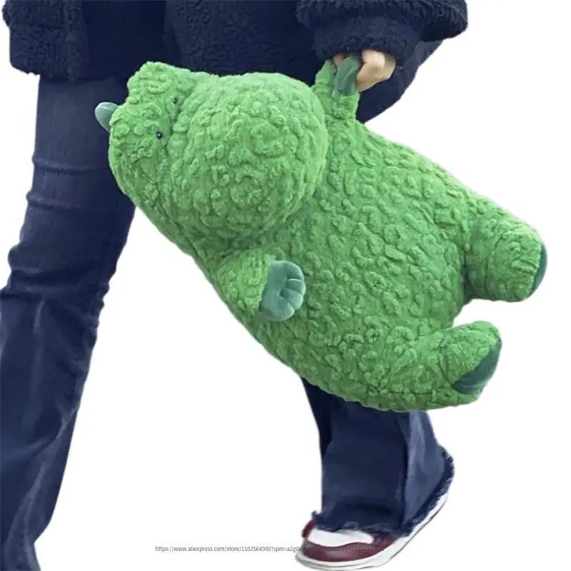 

40cm Kawaii Green Dinosaur Soft Plush Toys Stuffed Animal Dolls Relieve Anxiety Kids Birthday Gift Lovely Small Eyes Home Decor about 40cm