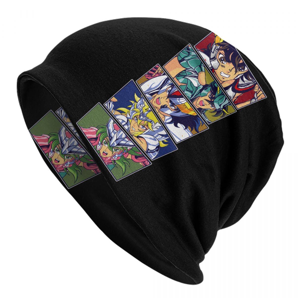 

Saint Seiya Pegasus Bronze Bonnet Hats Street Knitted Hat For Women Unisex Winter Anime Knights of the Zodiac Skullies Beanies Caps Beanies Hat