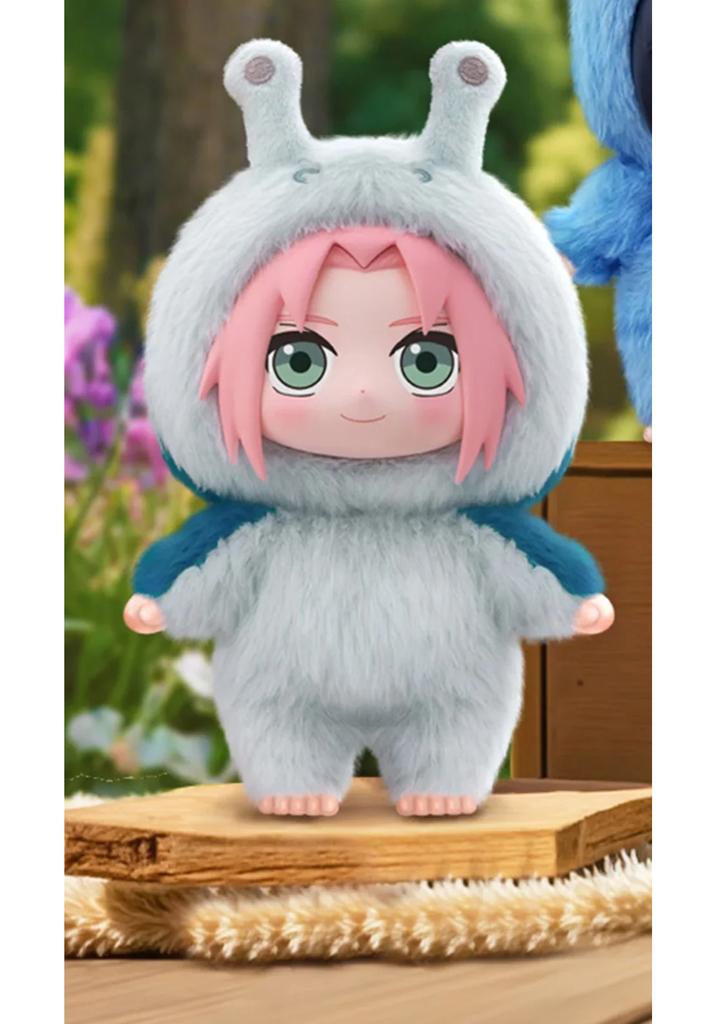 Original Naruto Shippuden Beast Party Series Vinyl Model Plush-Like Texture Blind Box Chibi Kakashi Sasuke Collectible