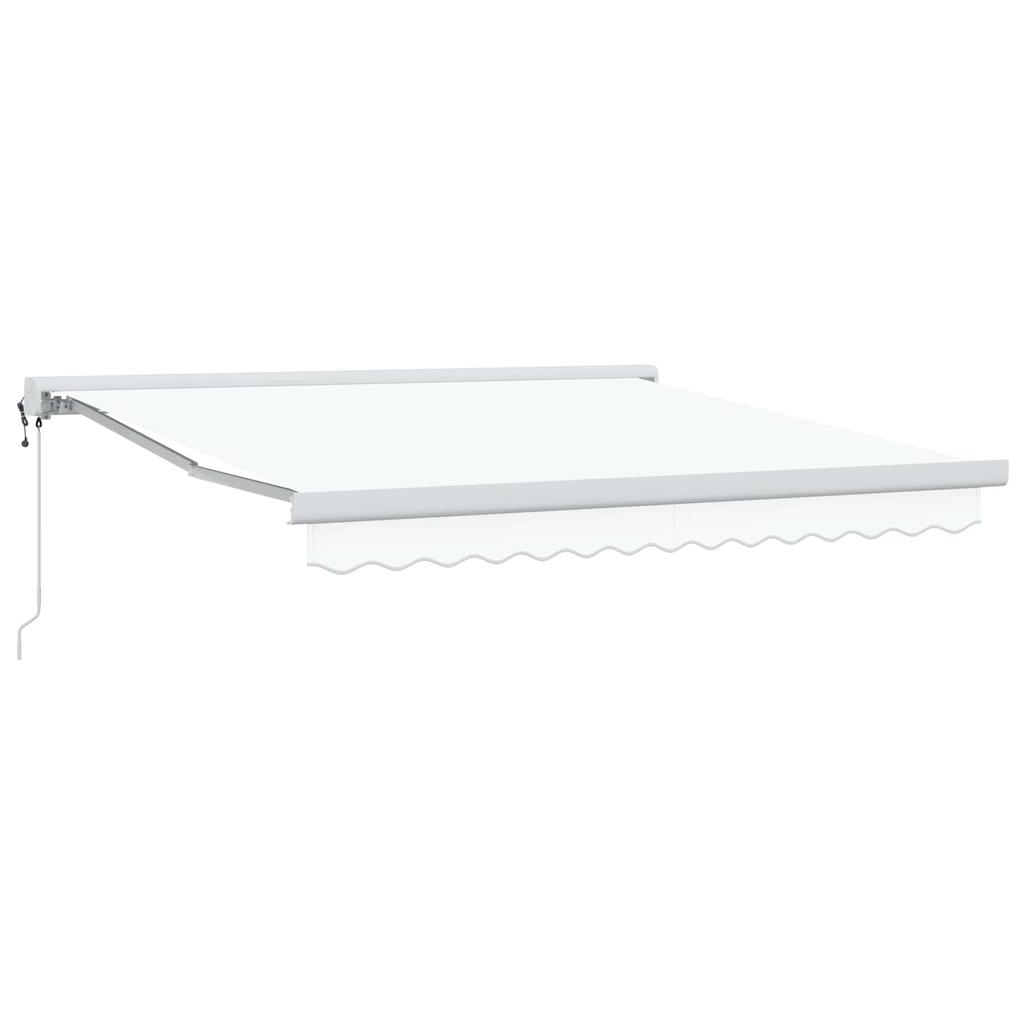 Retractable Awning White 300 x 250 x 165 cm Fabric and Metal