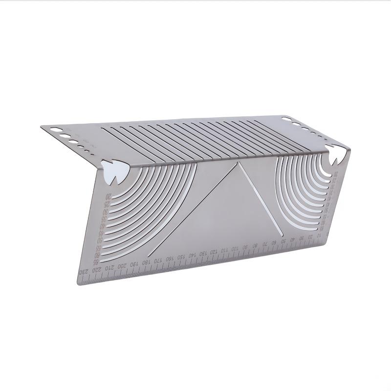 1pc Stainless Steel Bending Radius Tool, Multifunctional Corner Bending Tool, Suitable for Square Pipes, Angle Measurement and Marking