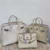 Togo primo strato pelle di mucca borsa platino motivo litchi fibbia argentata borsa a mano serratura di alta gamma borsa a tracolla messenger in pelle da donna