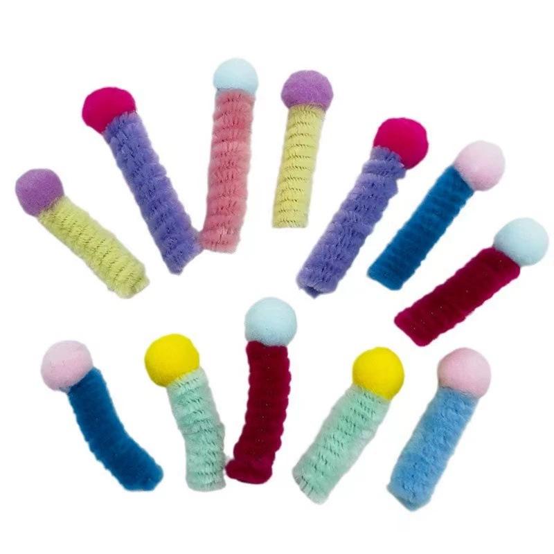 Cross-Border Cat Toys: Two-Headed Feather Wand & Self-Entertaining Fur Balls Set