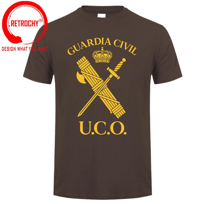 Uco Guardia Civil EspaA PolicA T Shirt Unisex Spain Guardia Civil TShirt Unisex Military Army Summer Streetwear Tops Tee Shirt