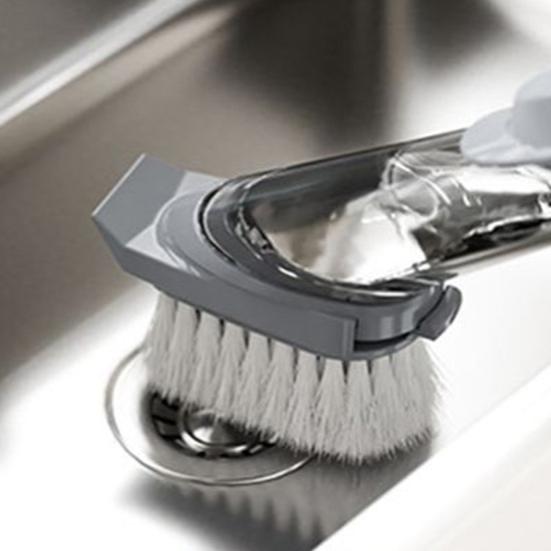 Cleaning Brush with Ergonomic Anti-Slip Handle Strong Bristles Pot Cleaner Efficient Stain Removal Multi-Purpose Kitchen Brush