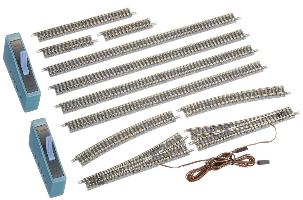 TOMYTEC TOMIX N Gauge Rail Passing Track Set II B Pattern Model Train Rail Set Set, 91092,