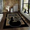 Vintage Sun Records Guitar Printed Carpet Decorative Floor Rug Suitable for use as an anti-slip for living room bedroom sofas