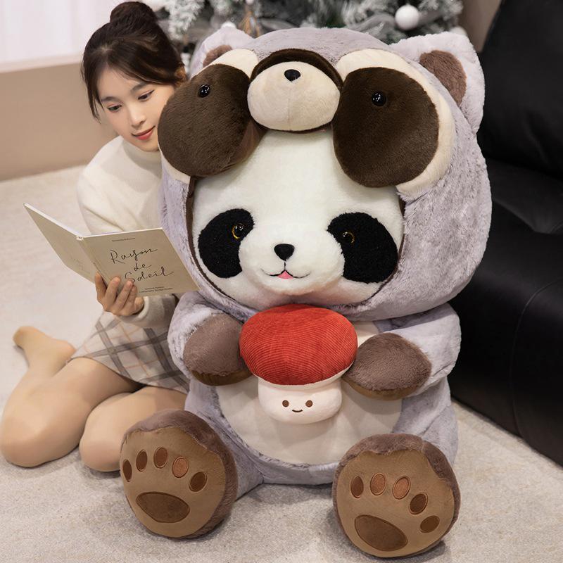 Giant Panda Plush Toy with Heart - Cute, Huggable Bear Doll, Large Pillow Gift