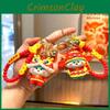 Colorful Cartoon Dragon Keychain Silicone Decoration For Bags And Keys