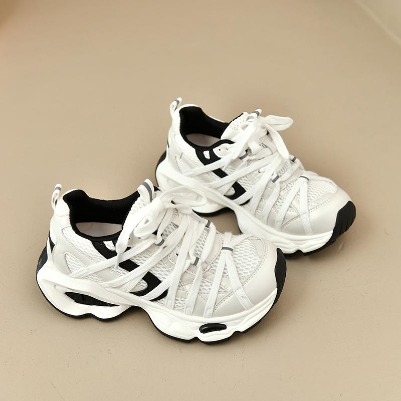 

Summer mesh breathable dad shoes women s versatile lightweight soft-soled casual running shoes thick-soled versatile sports shoes 40