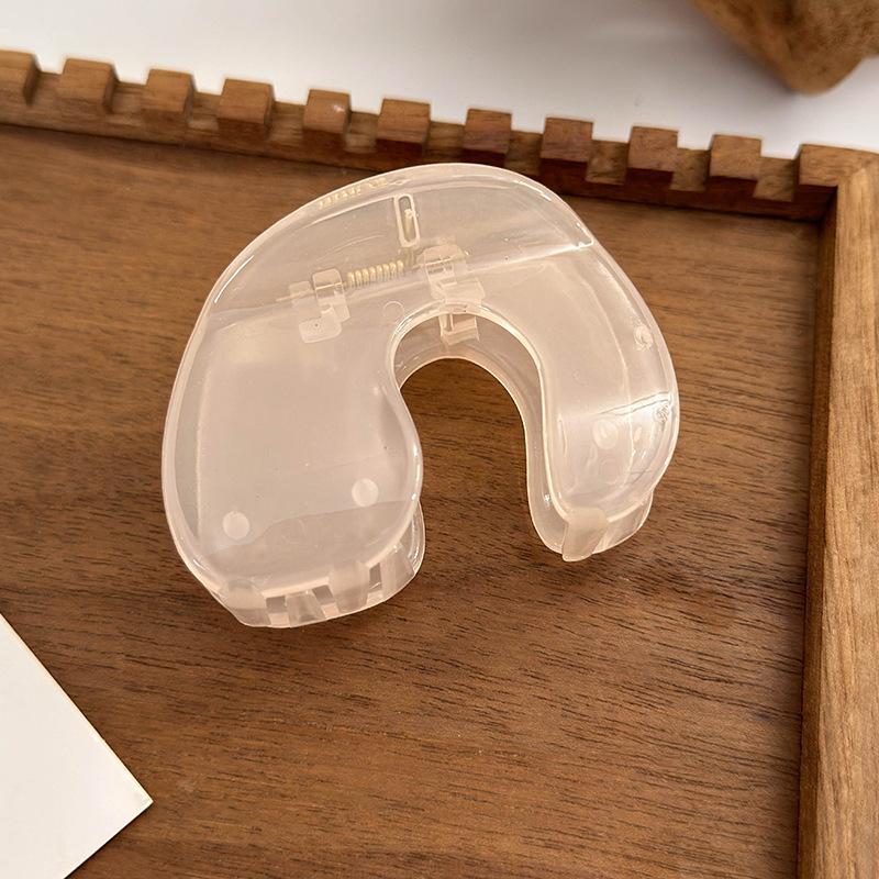 Translucent Color Flower Bow Heart Shape Hair Claw Grab Clips for Womens Girls Elegant Hairpins Crab Barrettes Fashion Headdress