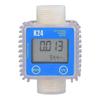 Digital Turbine Flow Meter 1in NPT Thread Water Flow Meter Fuel Meter Gas Oil Fuel Flowmeter