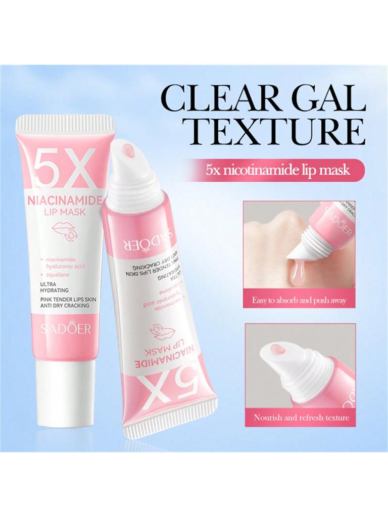 1Pc 5* NIACINAMIDE LIP MASK. Moisturizing And Lip Care, Effectively Improving Drynessand Roughness O
