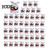 Small Candy Containers for Halloween Party 48 Pcs Bags, Kids Trick or Treat Goodie Cute Rabbit Cartoon Goody Bags Holiday Ear Plastic Gift Cookie,