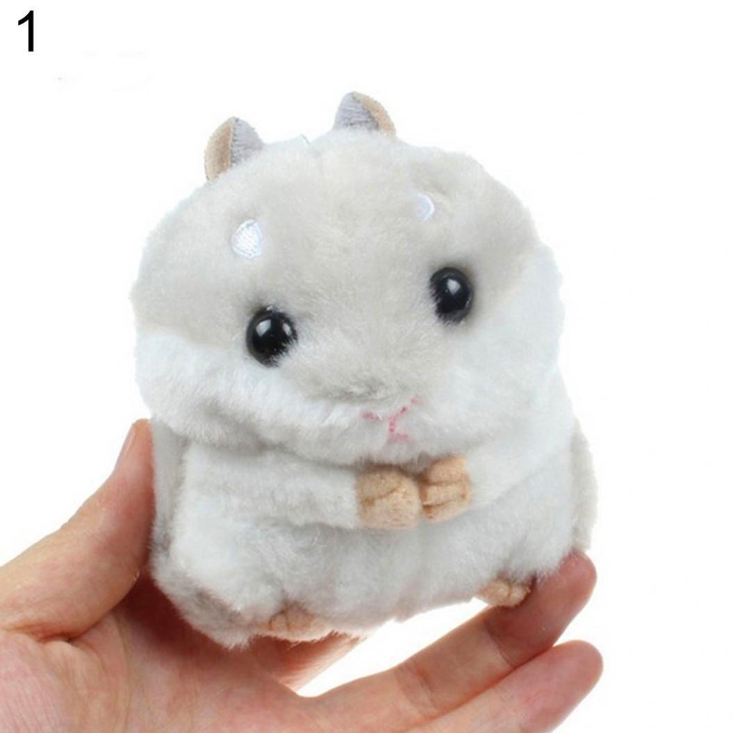 

Милий плюшевий хом як, кулон, брелок, застібка, брелок, брелок, сумочка, автомобільний декор сірий