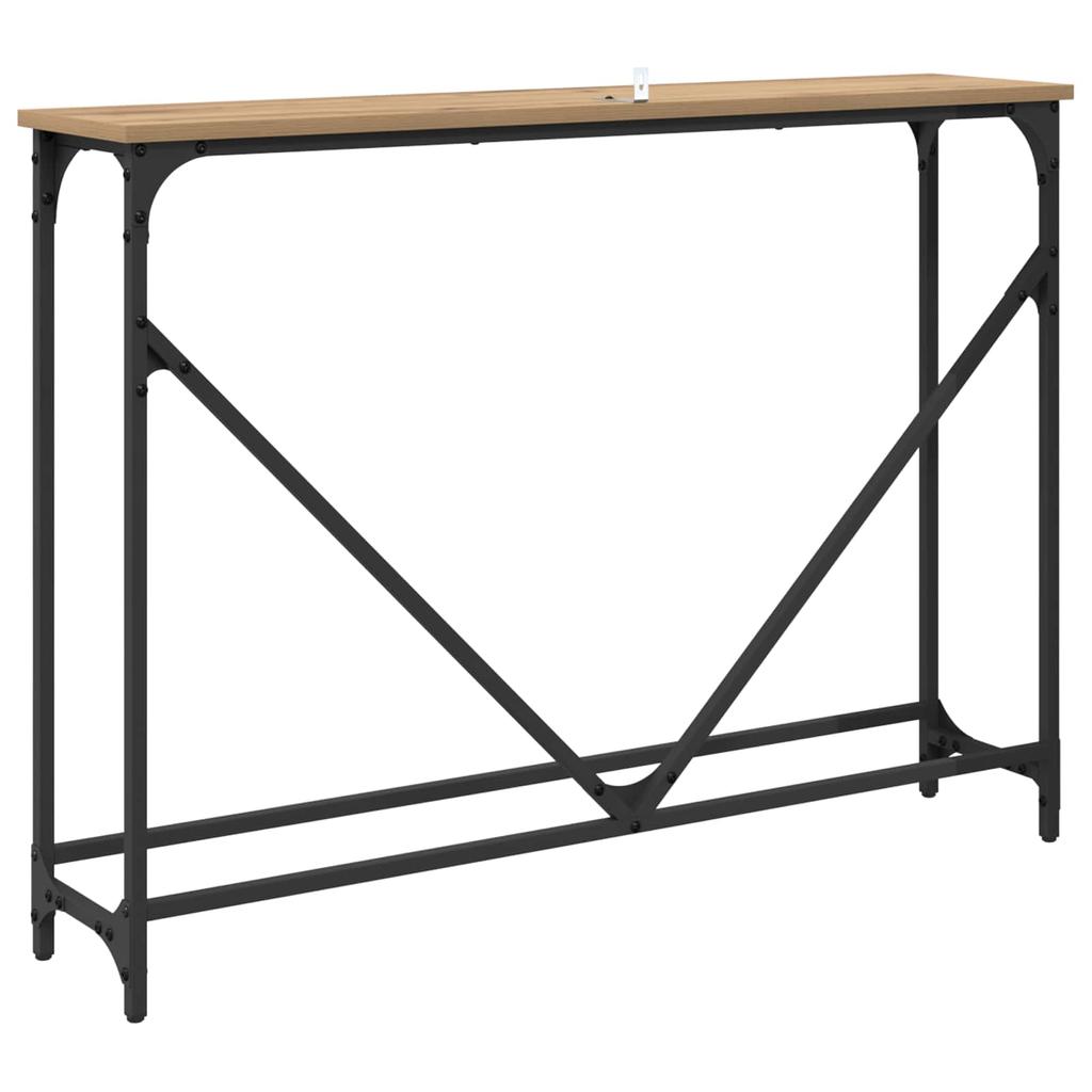 Artisan Oak Console Table 102 x 23 x 75 cm Engineered Wood