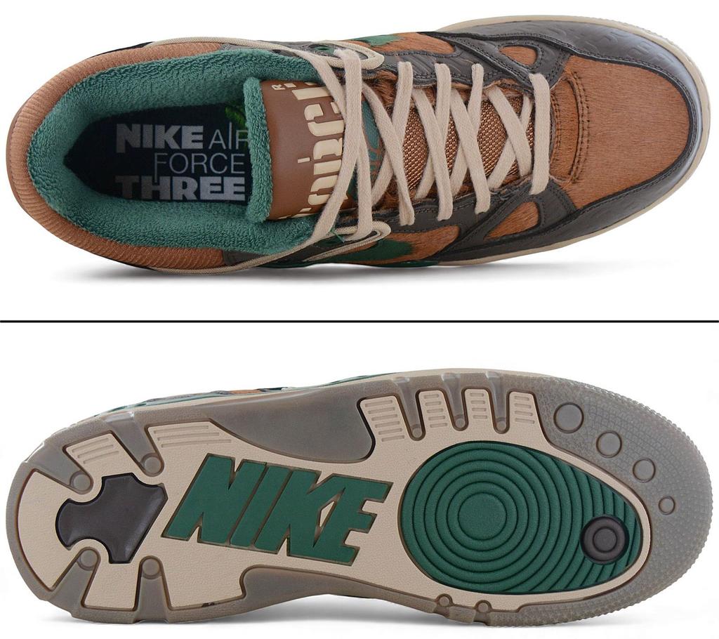 Nike X NIGO - Air Force 3 Low SP - Herren Sneakers Schuhe Braun HQ0260-201 ORIGINAL