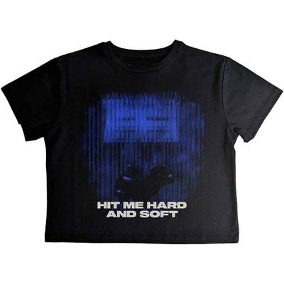 Womens/Ladies Hit Me Hard And Soft Lines Crop Top