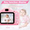 Kids Selfie Camera Camcorder 2.0 Inch IPS Screen with 32GB Card HD Digital Video Camera for Kids Birthday Gift