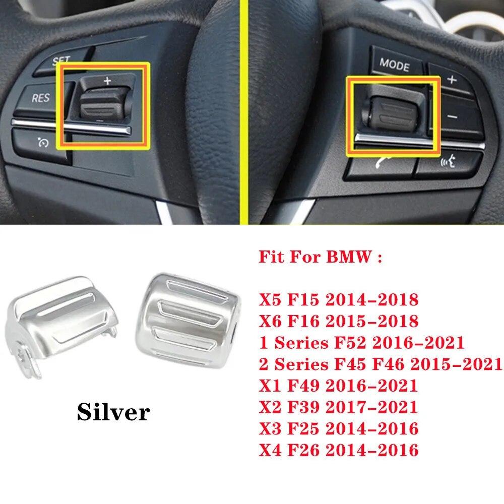 

2 шт./компл. автомобильная многофункциональная ручка управления на руле для BMW 1 2 X1 X2 X3 X4 X5 X6 F52 F45 F46 F49 F39 F25 F26 F15 F16 серебряный
