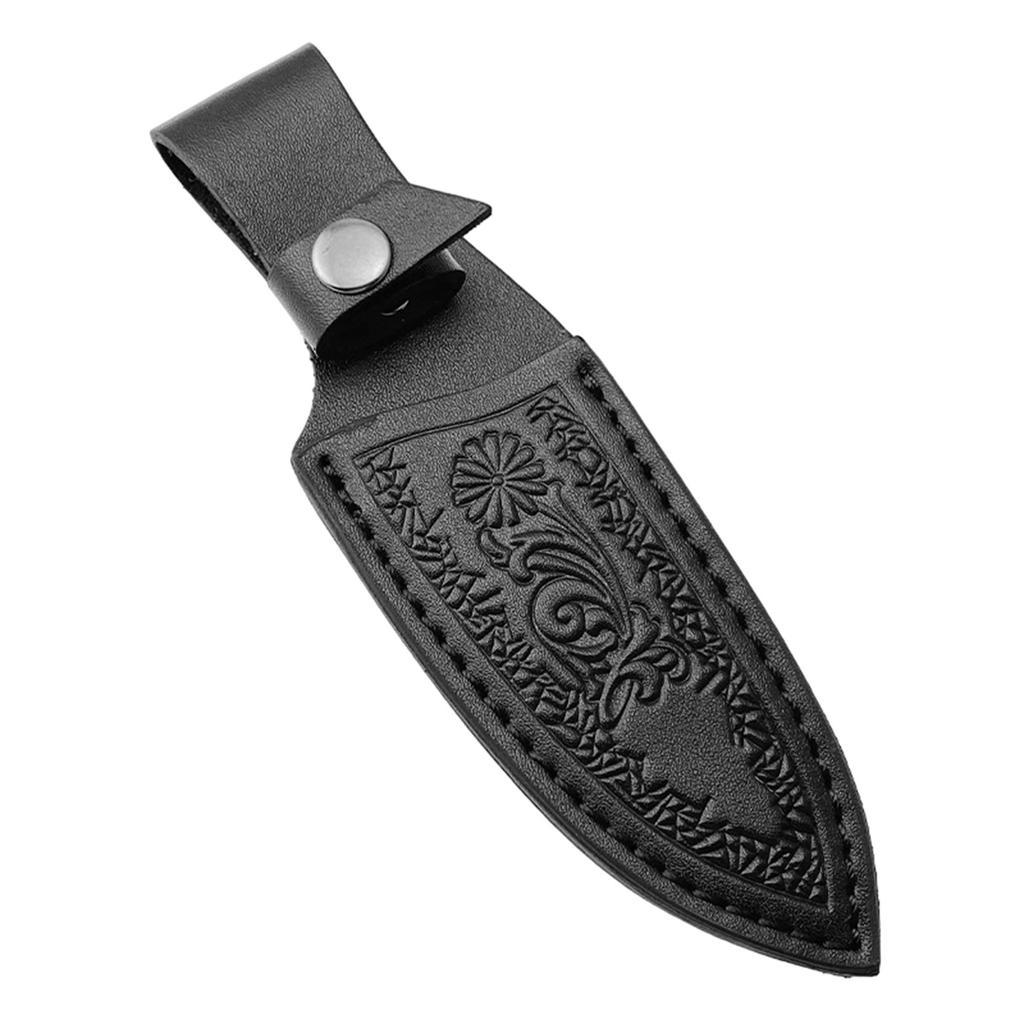 Convenient Kitchen Tool Storage Bag Stylish Leather Knife Storage Case Practical Leather Sheath Belt Scabbard Pocket