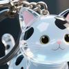 Keychain Pendant Transparent Cat Design Pet Hair Storage Box Key Chain Pet Hair Pendant Keyring Hair Storage Bottle Keychain
