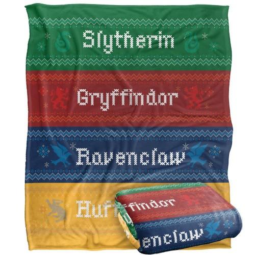 Harry Potter Hogwarts Houses Christmas Blanket