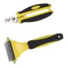 Pet Undercoat Rake Kit Double Sided Stainless Steel Nail Clipper Undercoat Rake for Pets Cats Dogs