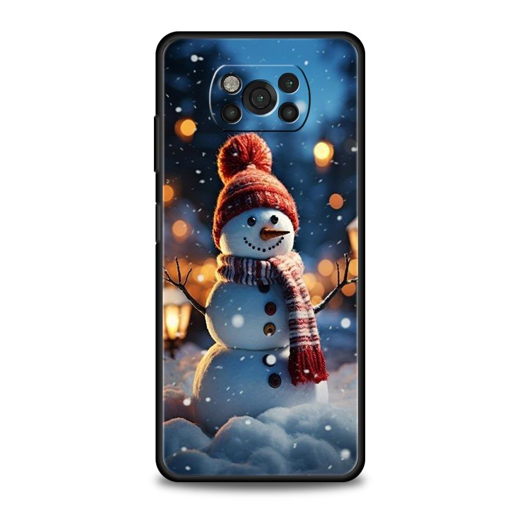 Christmas Graphic Printed Phone Case For For Xiaomi Poco X6 X5 Pro X4 X3 NFC F5 Pro F4 F3 GT M5 M4 Pro 5G M3 C51 C50 C55 Cover