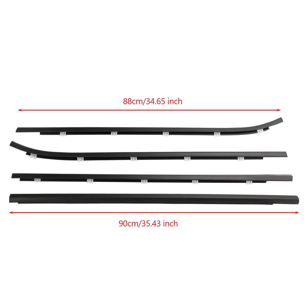 4pcs Outside Door Weatherstrip Belt 822102L000 For Hyundai I30 2008-2011