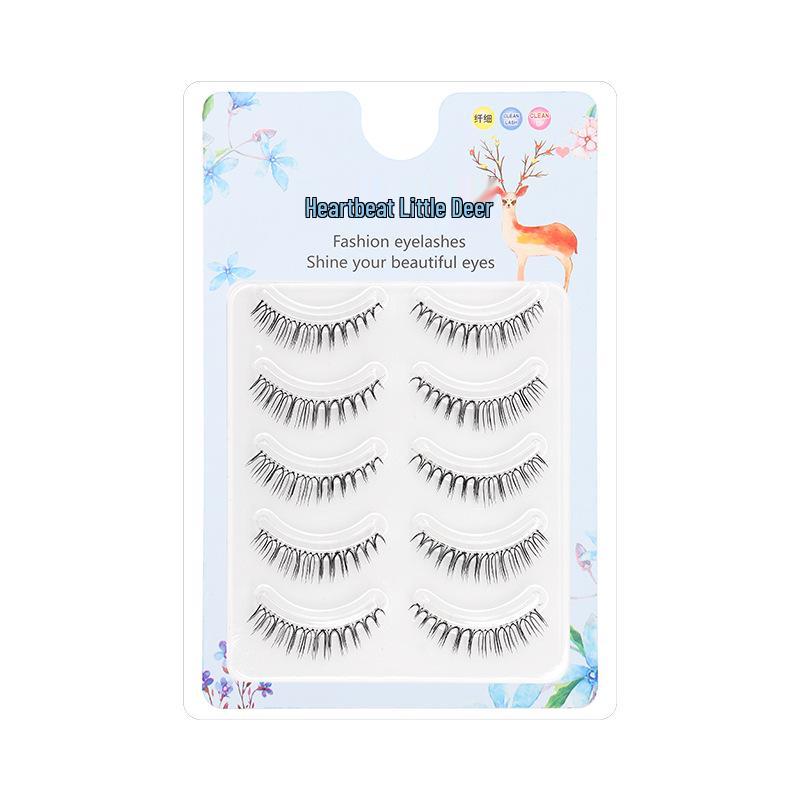 

3D Накладные ресницы в стиле «Крест» - Натуральные, Легкие и Мягкие с Прозрачной лентой (5 пар)