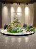 Rotating Table Centerpiece: Floral Arrangement & Miniature Landscape Display for Dining Tables and Restaurants
