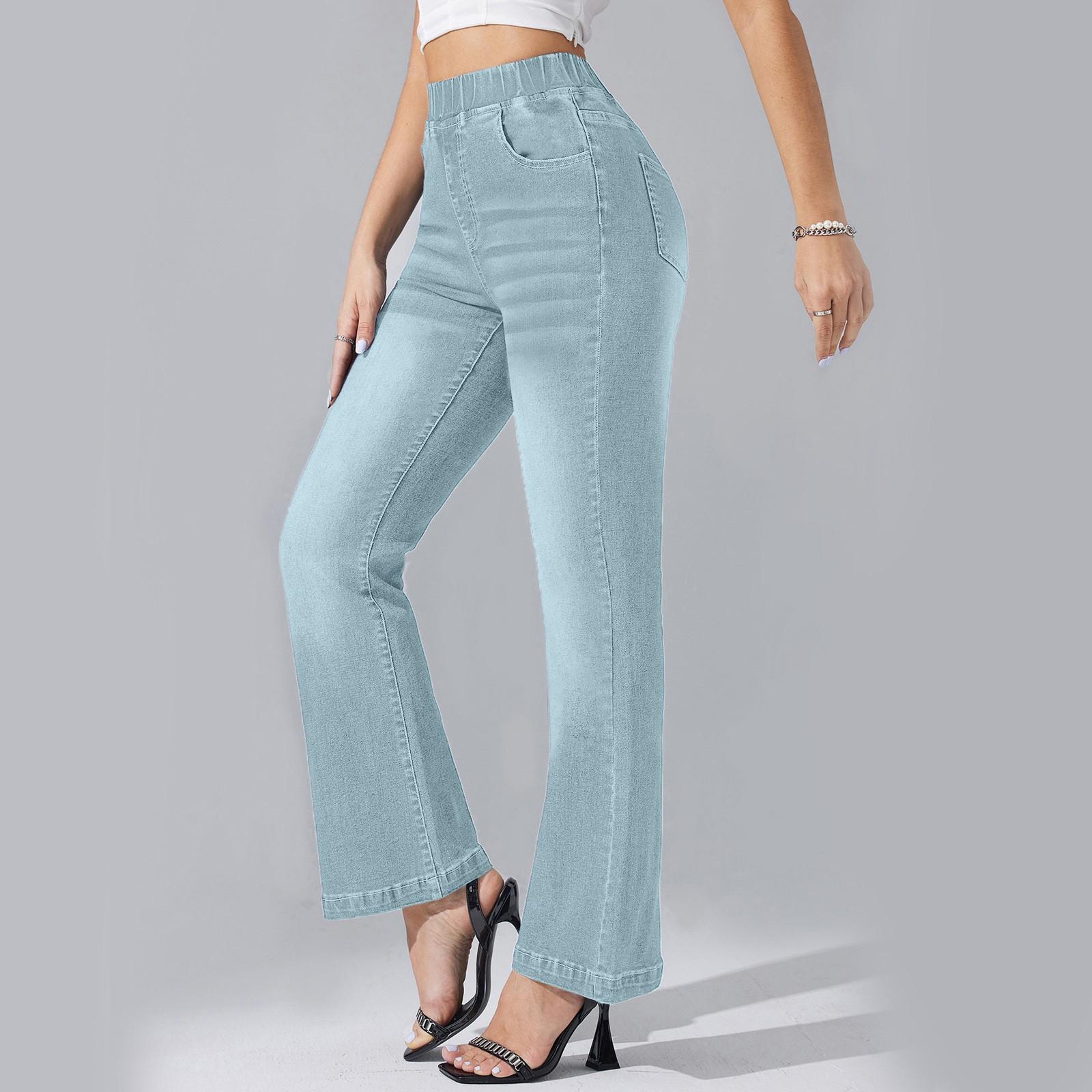 

Женские узкие модные джинсы, потертые эластичные джинсовые брюки, эластичный пояс, затягивающийся шнурком, джинсовые брюки XL светло-синий