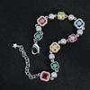 European and American Light Luxury Color Zircon Bracelet Women's Fashion Geometric Diamond-encrusted Dopamine Jewelry Trend Jewelry 2026