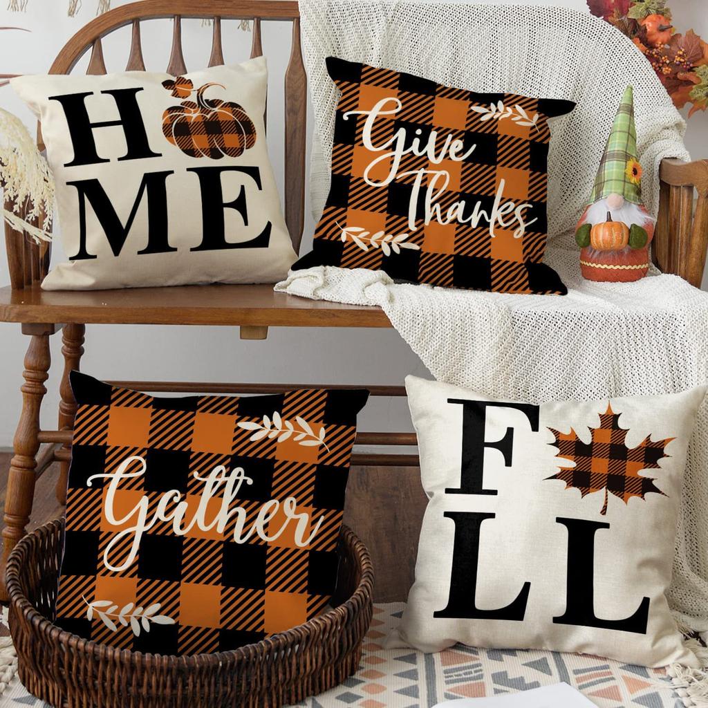 Halloween Pumpkin Letters Pushing Cover New Style Pushing Pillow Cover Pumpkin Festival Cushion Backrest Cover