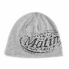 Matin Kim Letter Knit Beanie Hat Unisex Streetwear Winter Cap Men Women Trendy Korean Fashion Cold Weather Accessory