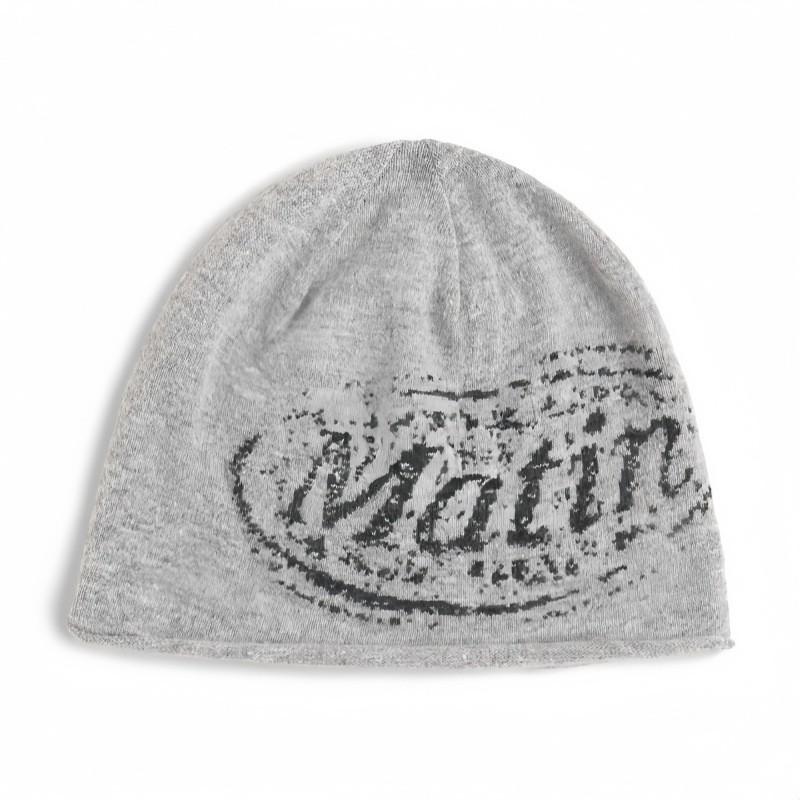 Matin Kim Letter Knit Beanie Hat Unisex Streetwear Winter Cap Men Women Trendy Korean Fashion Cold Weather Accessory