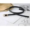 Minimalist Faux Leather Belt For Women And Men With Round Alloy Buckle For Casual Wear