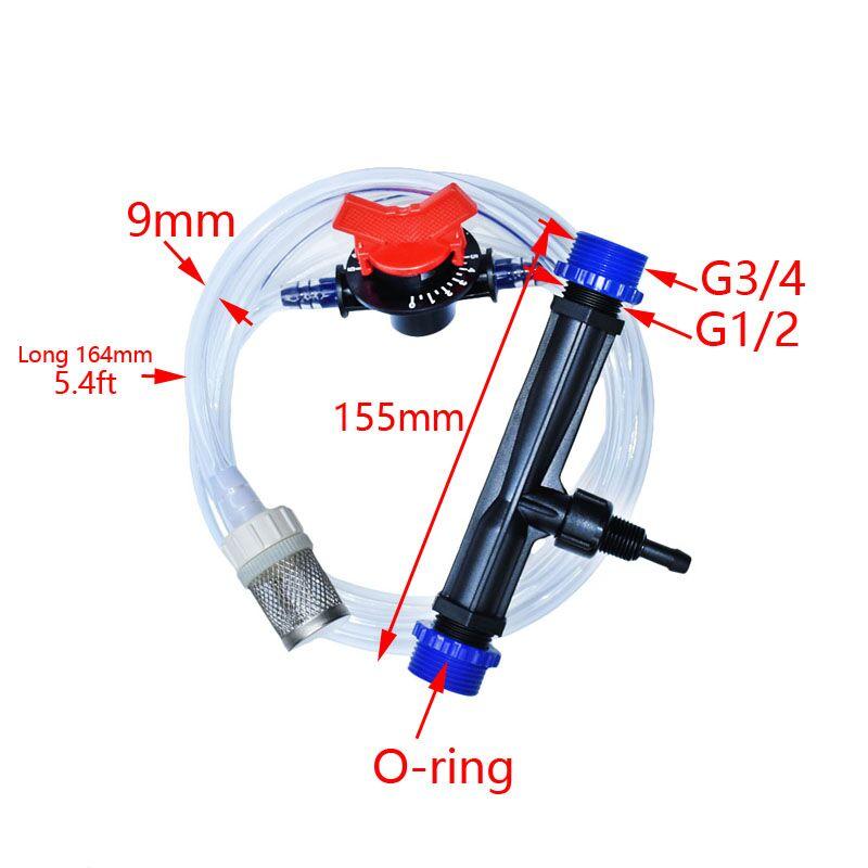 Venturi Fertilizer Injector 3/4 1/2 Automatic Fertilizer Injector Irrigation Venturi Fertilization System 1set